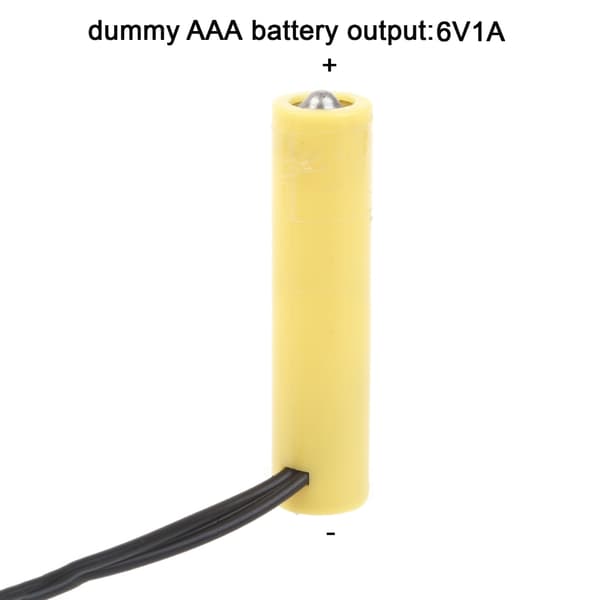 6V AAA Dummy Batteriadapter Strømforsyningskabel Erstat 4x1.5V AAA Batteri US
