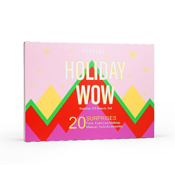 2023 Julsmink Presentförpackning Adventskalender Inkluderar Läppglans, Rouge, Ögonbryn Jul Nedräkning Överraskning Blind Box Presenter
