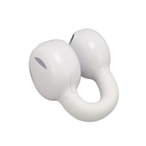 Bluetooth Clip On Hörlurar HiFi Stereo Brusreducerande Vattentät Clip On Open Ear Hörlurar för Sport Musik Ringer Vit