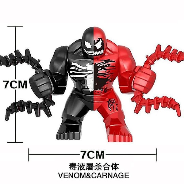 Avengers Store Figur Byggeklosser Hulk Thanos Spider-Man Carnage Venom Leke * Gratis Juleinnpakning EC132