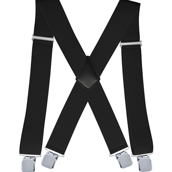Men's Suspenders X-Back Extra Heavy Duty Clips Adjustable Braces for Men