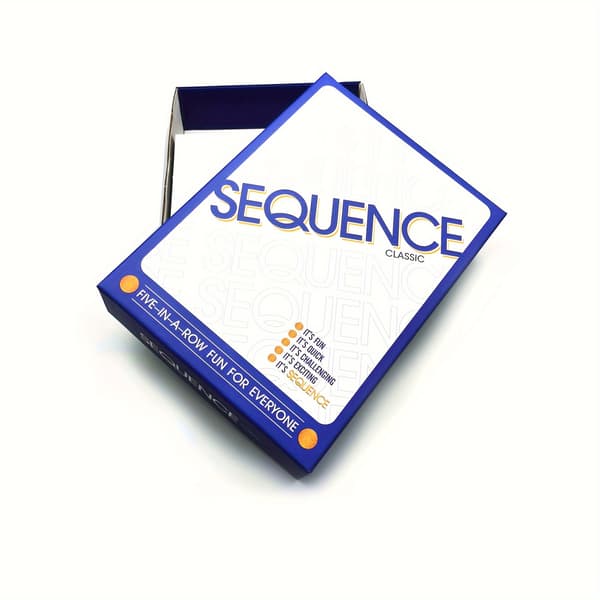 Sequence klassisk brætspil (ny version), engelsk/spansk/portugisisk/arabisk Blue