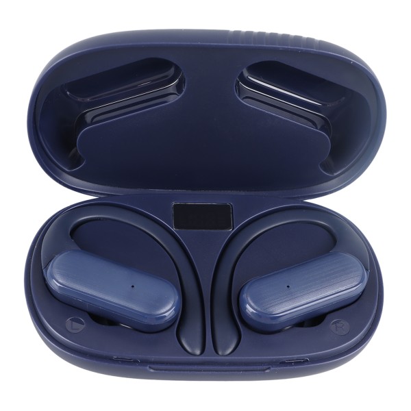 Bluetooth-hörlurar Stereo Vattentät Öronkrok Design Trådlösa Öronproppar med Laddningsfodral för Sportlöpning