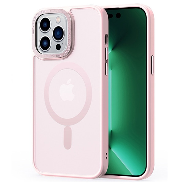 Magnetisk MagSafe Skall iPhone 15 Matt Rosa
