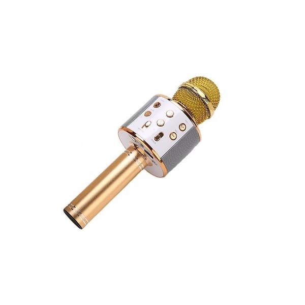 Karaokemikrofoni kaiuttimella ja Bluetoothilla Rose Gold
