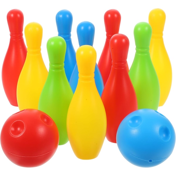 Keilailusetti lapsille, Mini keilailulelusetti puutarhapeli sisäjuhlapeli 10 keilan peli 2 pallolla lapsille 3+ vuotta