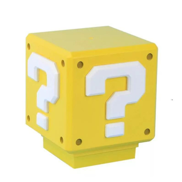 Sounding Mario Lamp, Rechargeable Question Mark Night Light, Square Lamp