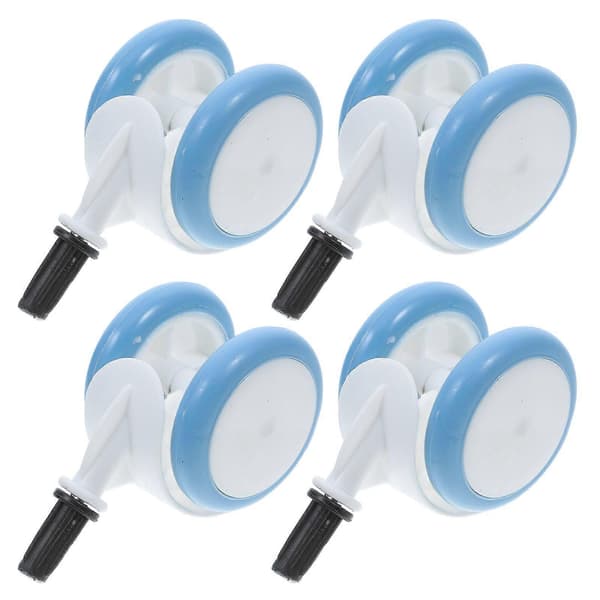 4 Pcs Wheel Universal Walker Wheels Replacement Plastic Rubber Wheels For Baby Stroller Playpen Walker Accessories Multi