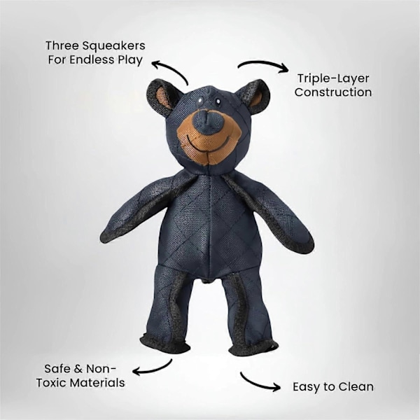 Unbreaka Bear Hundelegetøj - Ubrækkelig Teddybjørn Extreme Bear 2.0 - WELLNGS