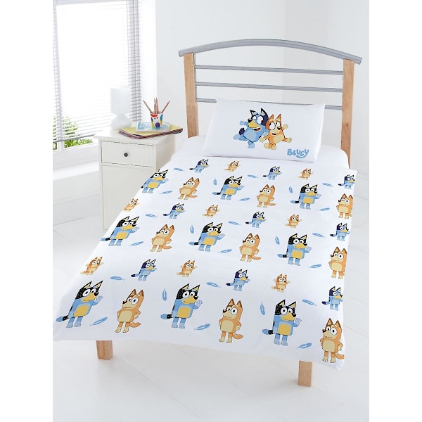 Bluey Familie Dynetrekk og Putetrekksett