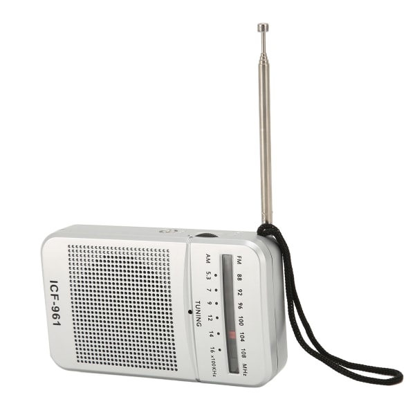 AM FM-radio Professionell högkänslig MP3 WMA WAV-format Vintage Mini Pocket Radio för utomhusresor Hem