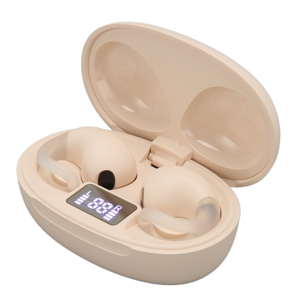 Öronklämma Benledningshörlurar Bluetooth 5.3 Wireless Open Ear Clip On Öronsnäckor Vattentät Mini Sport Smärtfria Örhängen Örhängen
