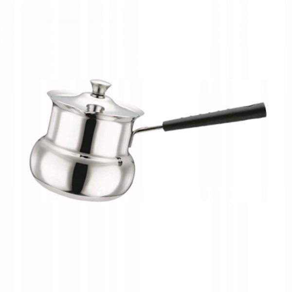 Turkish Coffee Pot for Induction Cooktops with Handle, Drum Shape, 180ml_MGF
