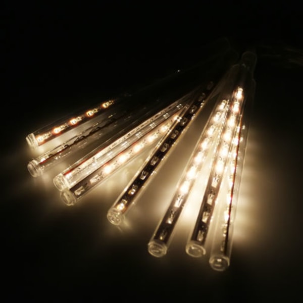 20/30/50cm LED Regnlys Meteor Julepynt Varmt Hvid Warm White 50cm