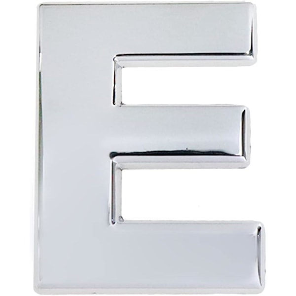 3D Metall Emblem Bokstav E Klistremerke - Krombelagt Sink Legering Bil Symbol Emblem Dekal