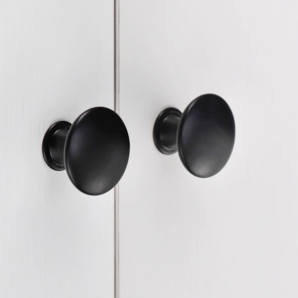 Cabinet Handles Drawer Handles Knobs with Screws 12-pack Black Black 142