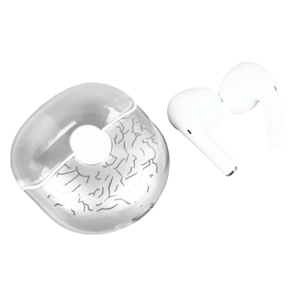 Trådløse øretelefoner Stilfuld klar revnet tekstur Stilfuld støjreducerende HiFi stereo Bluetooth-øretelefoner til musikopkald