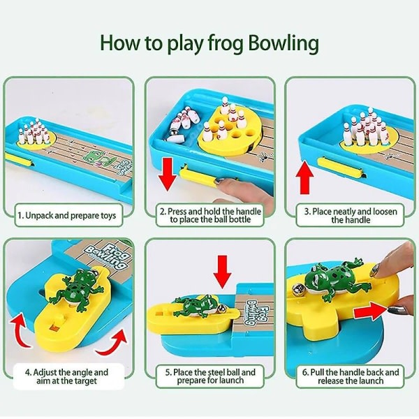 Mini Bowling Spel Leksak Kul Inomhus Förälder-Barn Interaktiv Bordsspel Leksak Bowling Pedagogisk Present till Barn