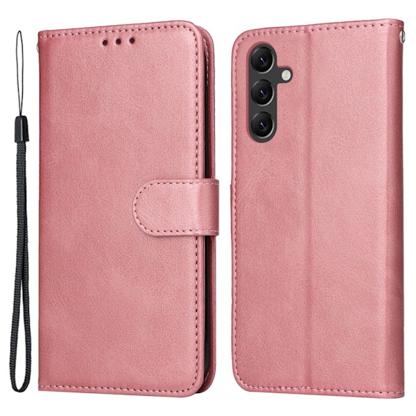 SKALO Samsung A15 5G PU-Läder Plånboksfodral - Flera färger Pink Rosa