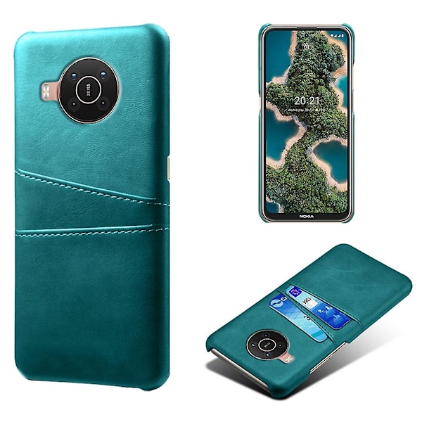 KSQ Dubbla Kortplatser PU Läderbelagt PC Skal Fodral för Nokia X10/Nokia X20 Style G Nokia X10 5G