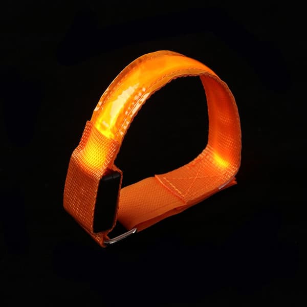 Blinkende Armbånd LED Lys BLÅ USB-OPLADNING USB blå blue USB Charging-USB Charging