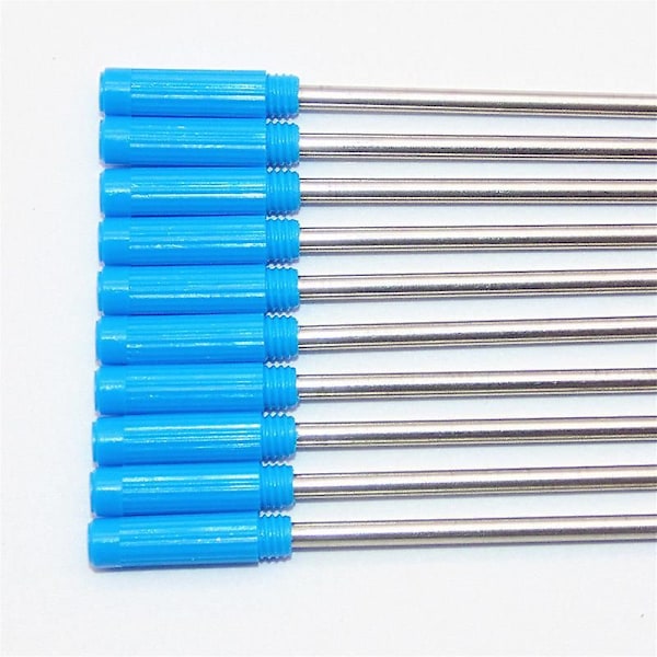 10 stk. Krydsformede Kuglepen Refiller Blæk Medium & Sort Wf Shytmv{EE} Black