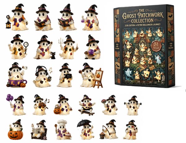 Halloween Julekalender 2D Akryl Samlerlegetøj Nedtælling Collectible Toy E 26*18*3CM