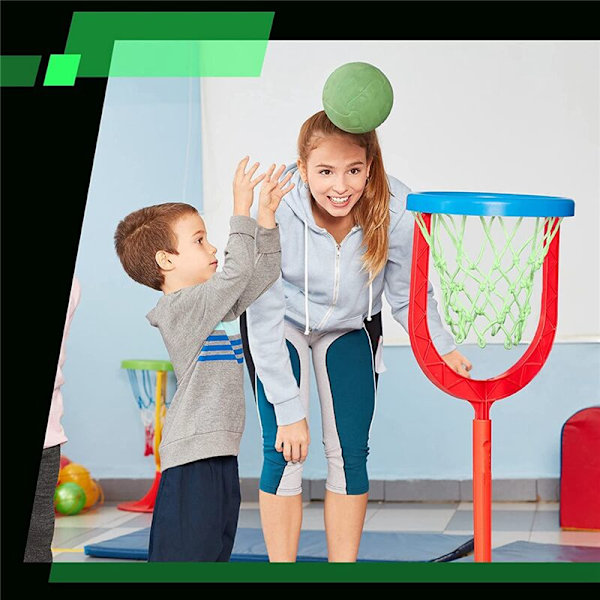 6-pak Natlys Basketballkurv Net Solenergi Sports Basketballnet Udendørs til Børn 12 Tommer i Diameter