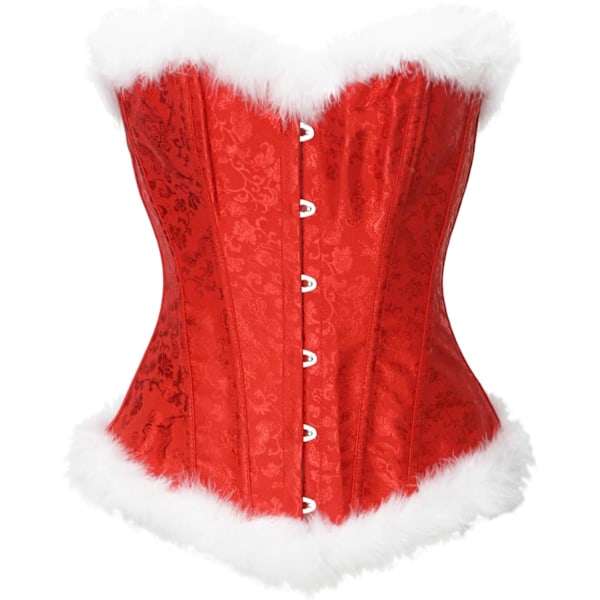 Underkläder Jultomte Fru Jultomte Kostym Bustier Korsett Topp Röd Jul XX-Large