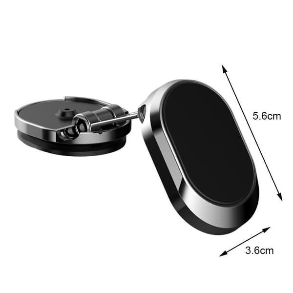 Magnetisk Biltelefonholder Stativ Foldbar Sort black
