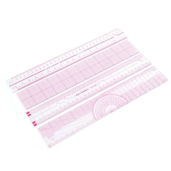 Multifunctional Sewing Ruler Set Fashion Design Illustration Ruler Garment Measuring Tool 0.1