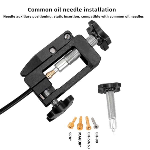 Oil Needle Insertion Tool, High-Quality Nylon Material, Durable Construction with Integrated Hydraulic Hose Cutter, Bicycle Needle Inserter