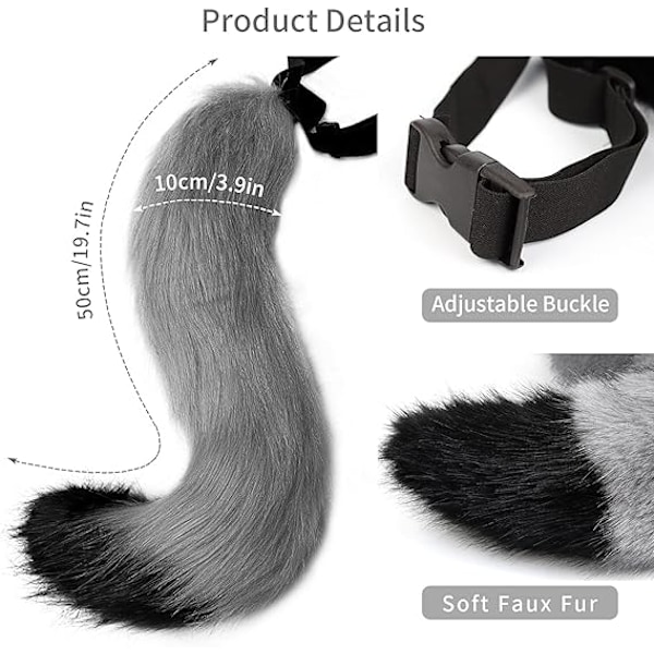 Hale Faux Fur Ræve Kostume Voksen/Teen Cosplay Halloween Julefrokost Kostume One Size