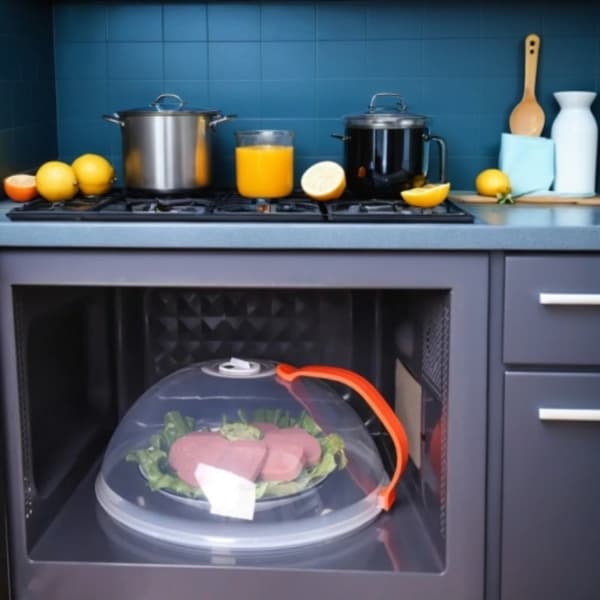 Mikrovågsugn Mat Skydd Oljesäker Stänksäker Kökstillbehör 1pc
