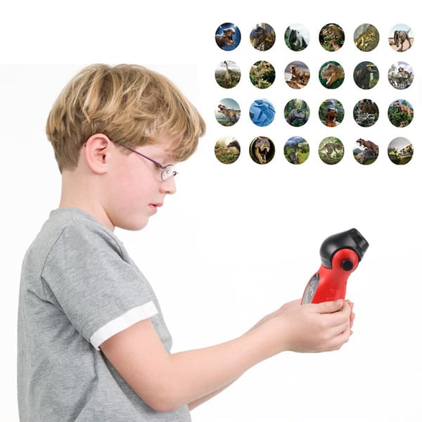 Kids Cartoon Projector Flashlight Luminous Toy Rotatable Lens 24 Patterns