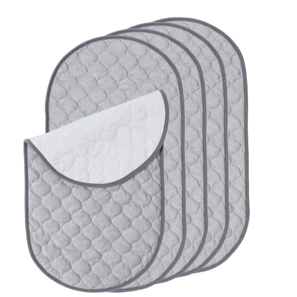Set med 3 skötbordsunderlägg, hudvänliga, bambu-bomull