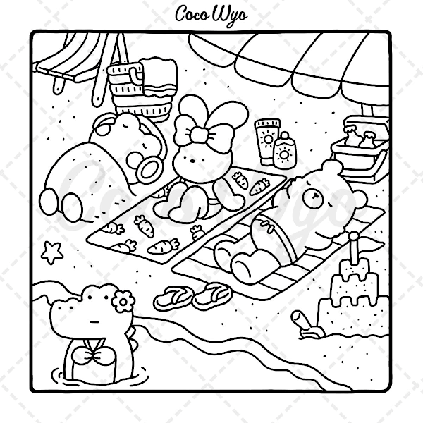 Aikuisten ja teinien värityskirja super söpöillä eläinhahmoilla, yksinkertaisilla ja helppoilla kuvioilla rentoutumiseen Pehmeäkantinen Item 1: 46 pieces