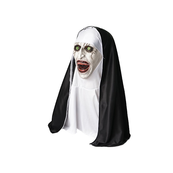 Huvudmodell C The Conjuring 2 nunna mask Halloween läskig sminkmask