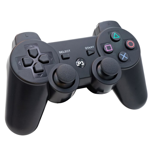 2-pakning - Trådløs håndkontroller for PS3 - Kompatibel - Svart
