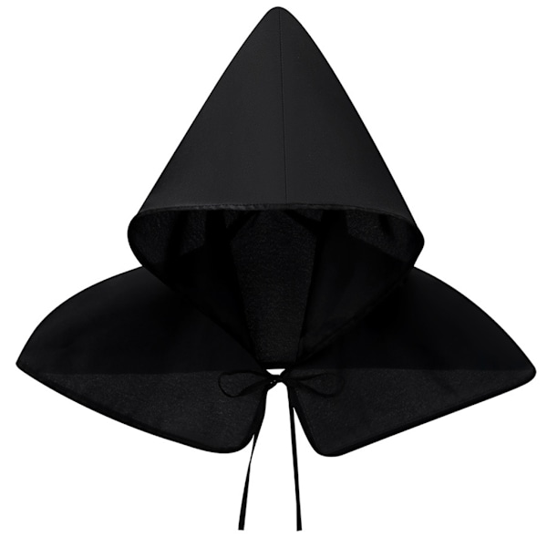 Gotisk Kort Kappe Unisex Rekvisitter til Halloween Fest Middelalderlig Hætte Cosplay Kostume Djævle Kapper Heks Troldmand Hætteklædte Kostumer
