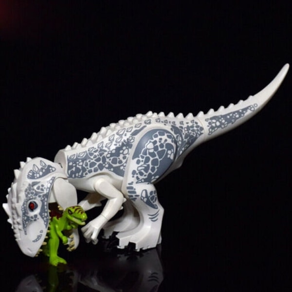 Indominus Rex xxl Stor Full Size Dinosaurie Figur Block Passform - Perfekt A large dinosaur