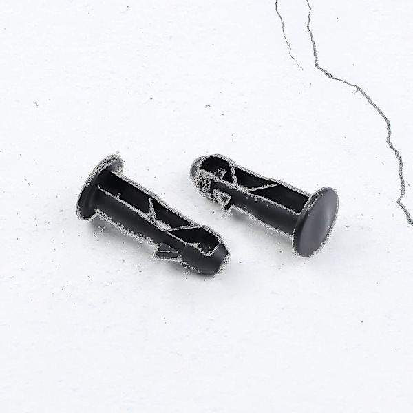 DB 3 Par Hengselbolter Hengselpinner for Søppelkasselokk Beholder for å Passe 240/120/100/60L Utendørs Søppeldunker, 65mm x 18mm, Svart Plast