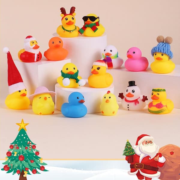 Julekalender Nedtelling 24 Dager Med Badeender Julebadeleke Adventskalender For Barn Festlige Festgaver