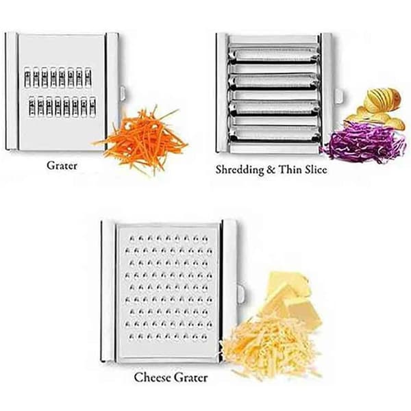Multifunctional Cutter Stainless Steel Grater Peeler Set Cheese Grater Cabbage Grater Kitchen Utensils 4 In 1