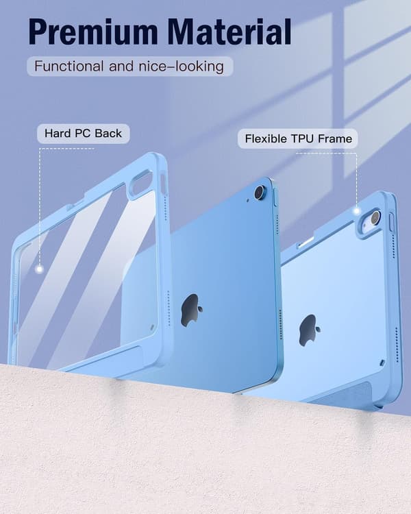 iPad 11 (2025) Protective Case with Pen Holder, Slim Design & Auto Wake/Sleep blue blue iPad(A16)11 11（2025)