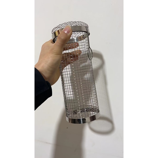 Rostfritt Stål Nätcylinder Grillkorg 30CM