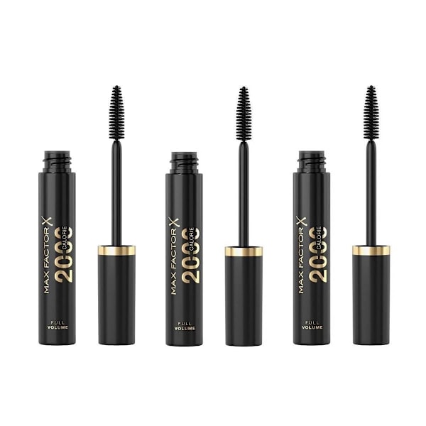 3-pak Max Factor 2000 Calorie Mascara Sort 9ml Transparent Transparent