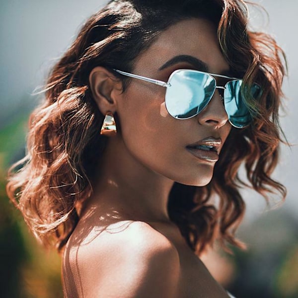DAM SOLGLASÖGON Sunnies Pilot UV400 Vintage Glasögon Australien