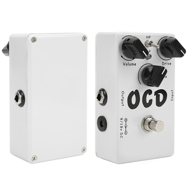 Gitarr Effektpedal OCD Classic Overdrive Distortion Portabelt Instrumenttillbehör Vit