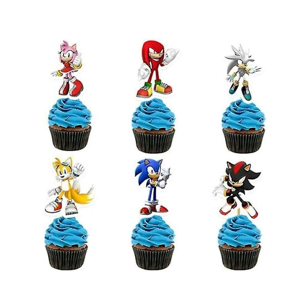 Sonic Hedgehog Födelsedagstillbehör, Sonic Folie Latex Ballonger Festtillbehör För Barnkalas Baby Shower Födelsedagsdekorationer
